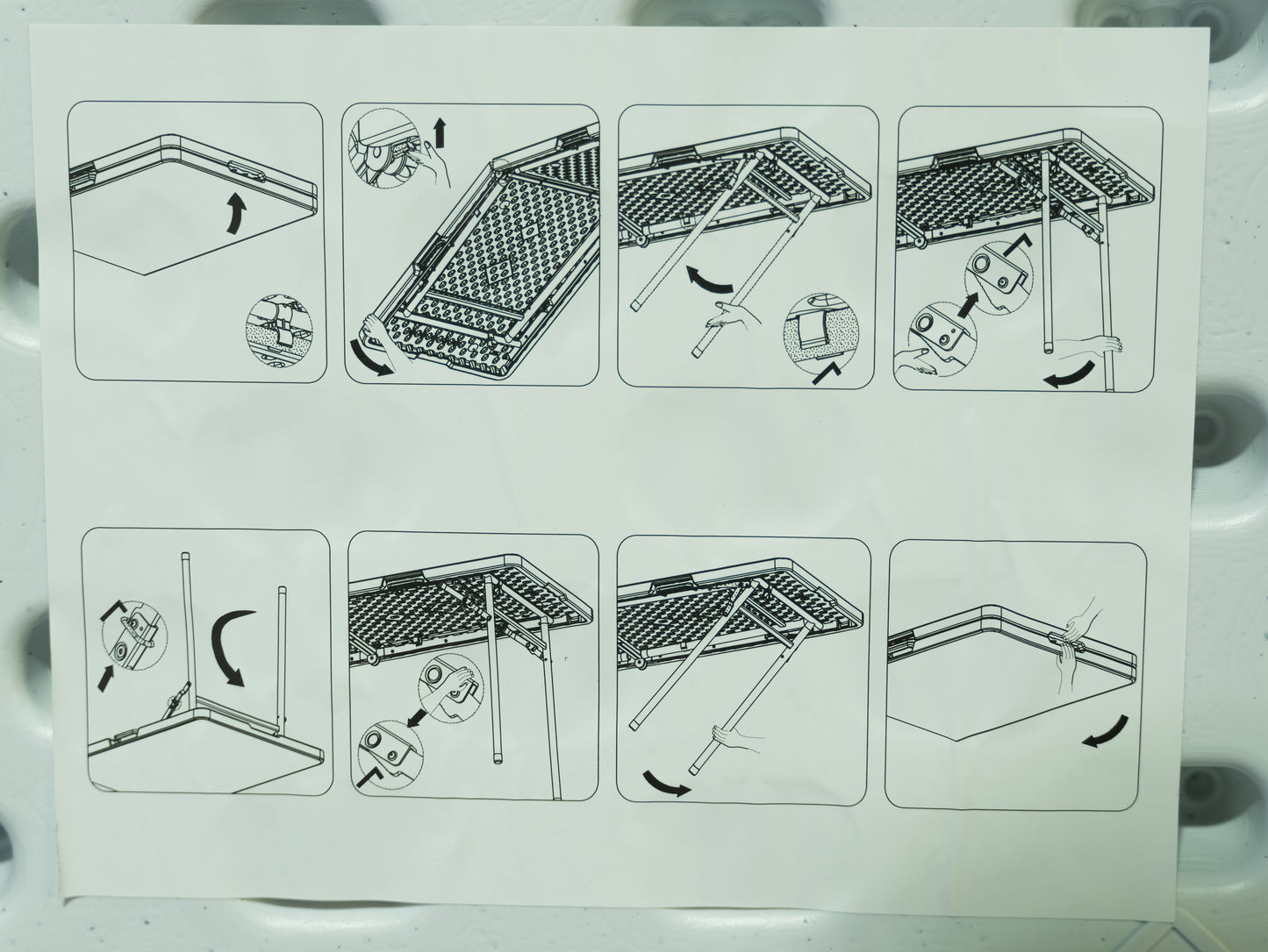 Table - 6ft - fold in half