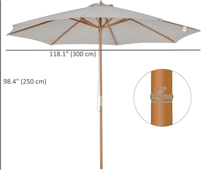 White Market Umbrella