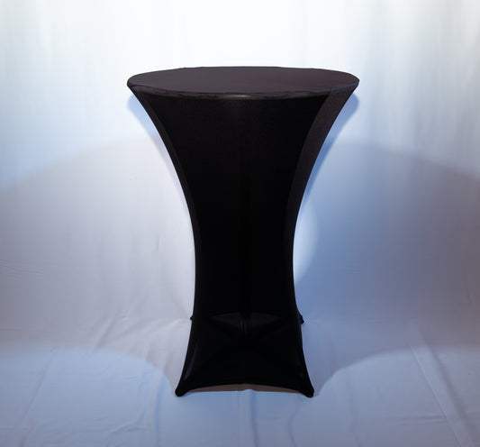 Table Cloth - Cocktail, Stretchy, Black or White