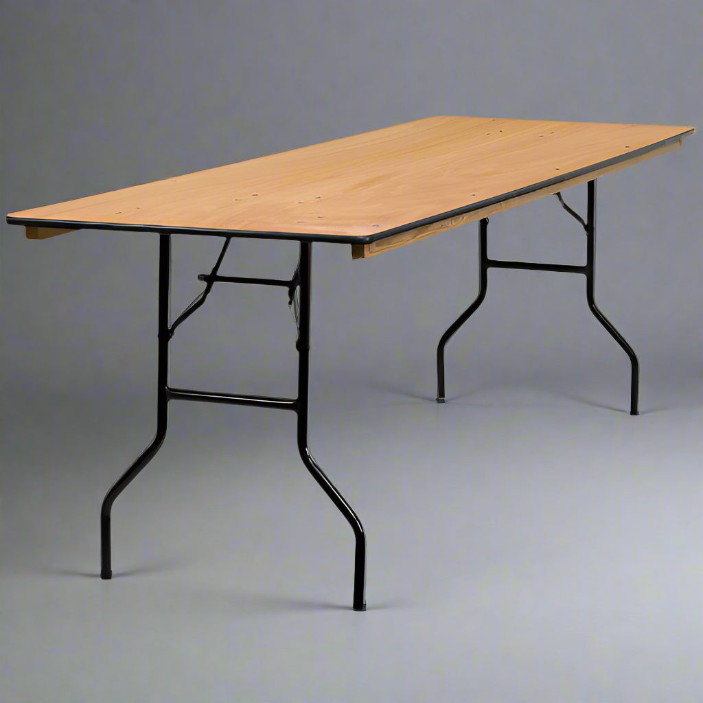 Table - 6ft - wooden – Rocky Mountain Rental Co.